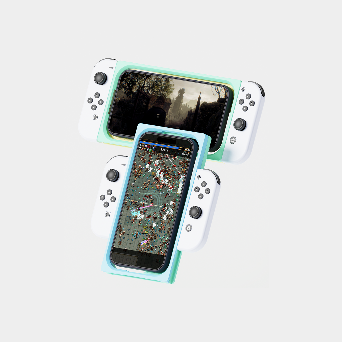 DUAL GRIP for iPHONE Portrait and Landscape Gaming
